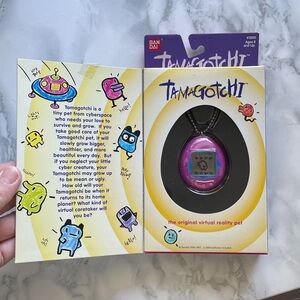 1997 Bandai Tamagotchi Original - Purple/Pink - ENGLISH VERSION